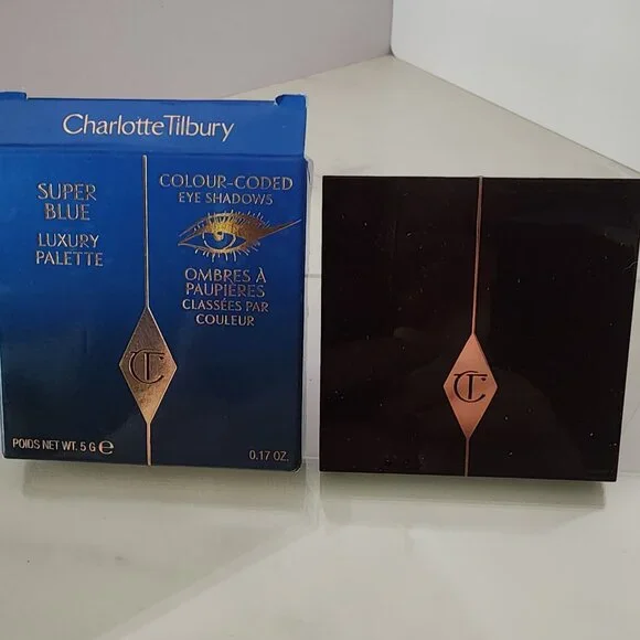 Charlotte Tilbury Luxury Palette Color Coded Eyeshadow Quad Super Blue Rare NIB - Picture 2 of 3